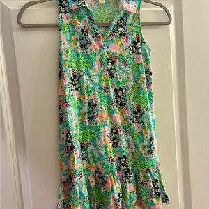 Lilly Pulitzer Girls medium (size 6-7 years) Disney Dress